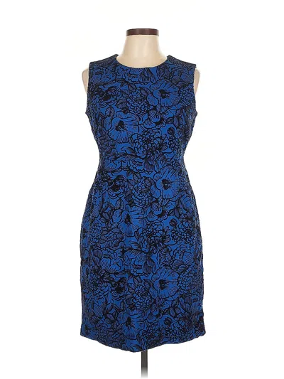 Pre-owned Lands' End Cocktail Dress In Blue