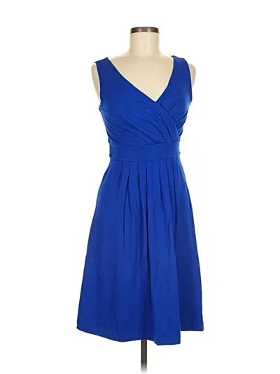 Pre-owned Lands' End Cocktail Dress In Blue
