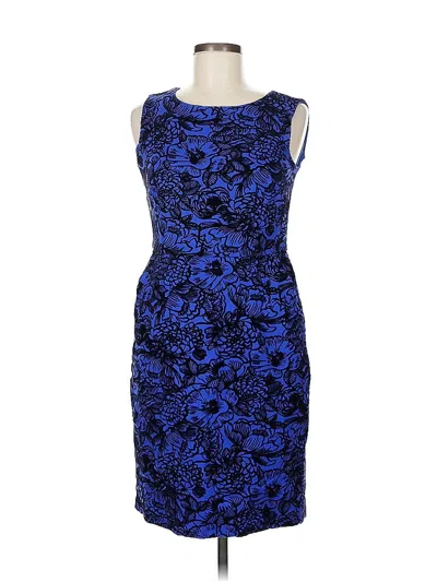 Pre-owned Lands' End Cocktail Dress In Blue