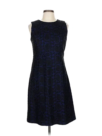 Pre-owned Lands' End Cocktail Dress In Blue