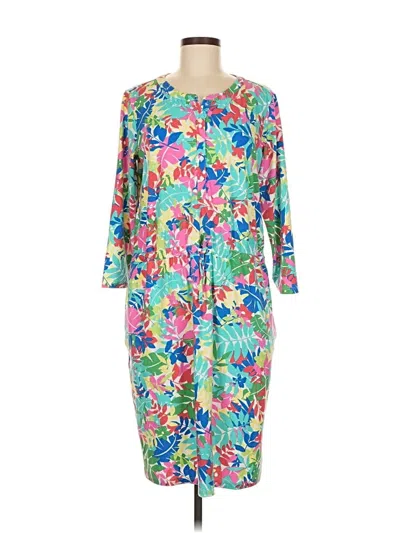 Pre-owned Lands' End Cocktail Dress In Blue