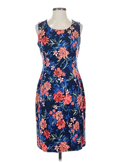Pre-owned Lands' End Cocktail Dress In Blue