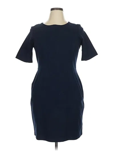 Pre-owned Lands' End Cocktail Dress In Blue
