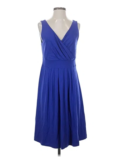 Pre-owned Lands' End Cocktail Dress In Blue