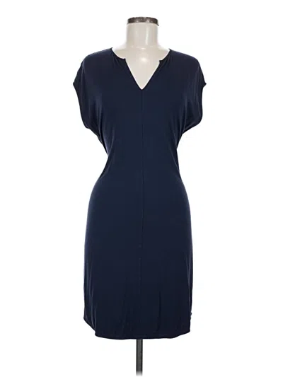 Pre-owned Lands' End Cocktail Dress In Blue