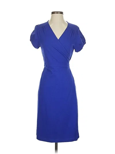 Pre-owned Lands' End Cocktail Dress In Blue