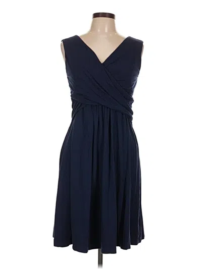 Pre-owned Lands' End Cocktail Dress In Blue