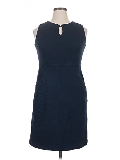 Pre-owned Lands' End Cocktail Dress In Blue