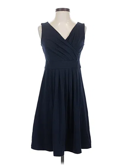 Pre-owned Lands' End Cocktail Dress In Blue