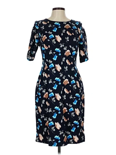 Pre-owned Lands' End Cocktail Dress In Blue