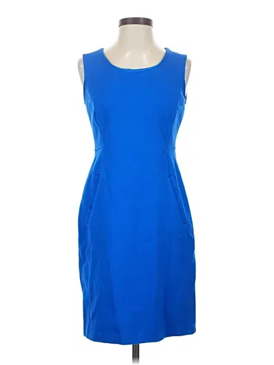 Pre-owned Lands' End Cocktail Dress In Blue