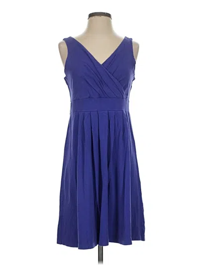 Pre-owned Lands' End Cocktail Dress In Blue