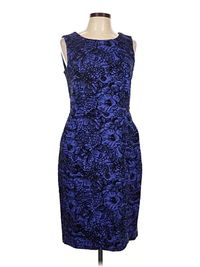 Pre-owned Lands' End Cocktail Dress In Blue