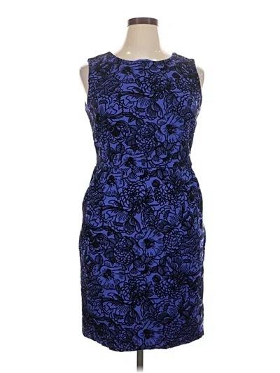 Pre-owned Lands' End Cocktail Dress In Blue