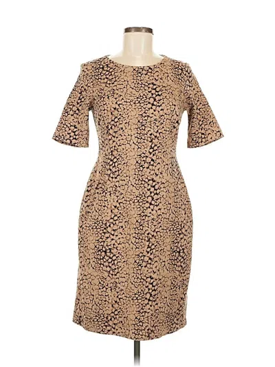 Pre-owned Lands' End Cocktail Dress In Brown