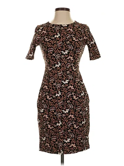 Pre-owned Lands' End Cocktail Dress In Brown
