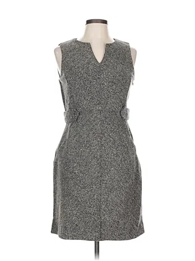 Pre-owned Lands' End Cocktail Dress In Gray