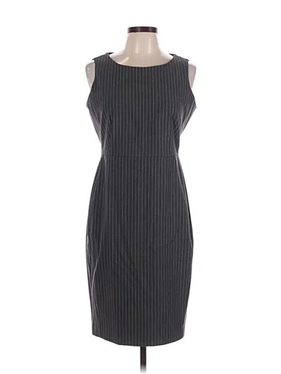 Pre-owned Lands' End Cocktail Dress In Gray