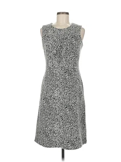 Pre-owned Lands' End Cocktail Dress In Gray