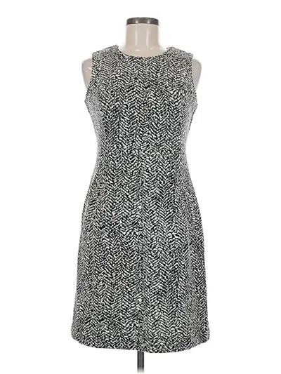 Pre-owned Lands' End Cocktail Dress In Gray