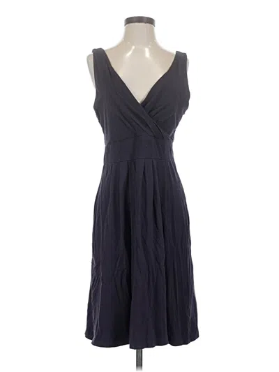 Pre-owned Lands' End Cocktail Dress In Gray