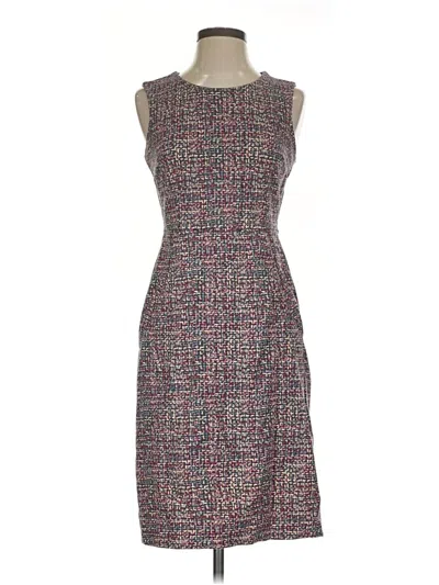 Pre-owned Lands' End Cocktail Dress In Gray