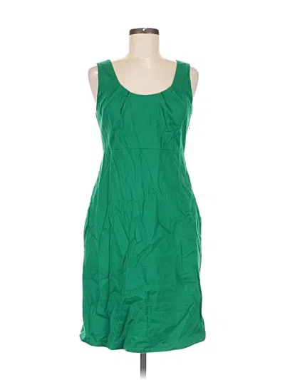 Pre-owned Lands' End Cocktail Dress In Green