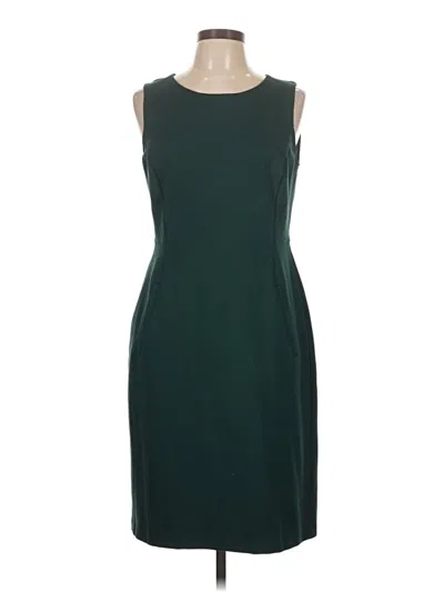 Pre-owned Lands' End Cocktail Dress In Green