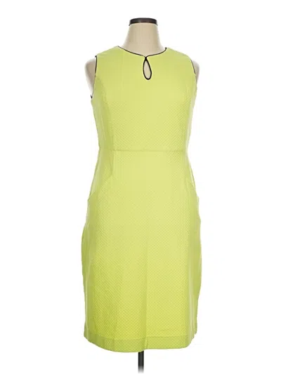 Pre-owned Lands' End Cocktail Dress In Green