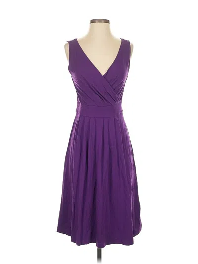 Pre-owned Lands' End Cocktail Dress In Purple