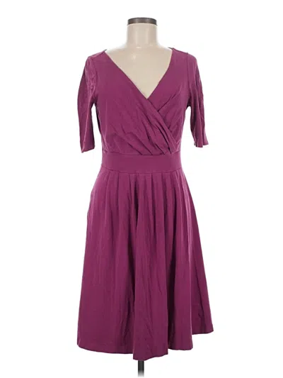 Pre-owned Lands' End Cocktail Dress In Purple