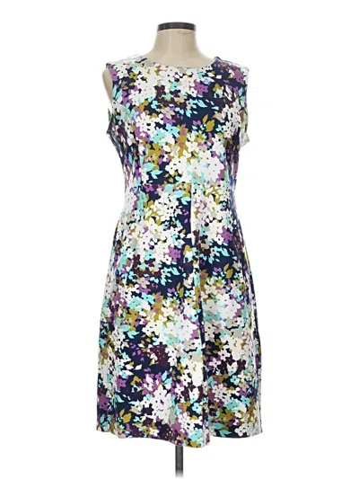 Pre-owned Lands' End Cocktail Dress In Purple