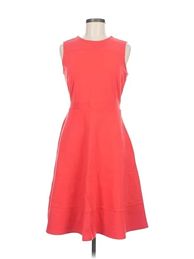 Pre-owned Lands' End Cocktail Dress In Red
