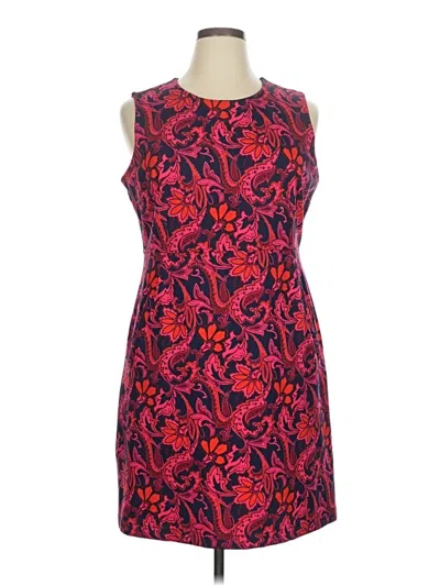Pre-owned Lands' End Cocktail Dress In Red