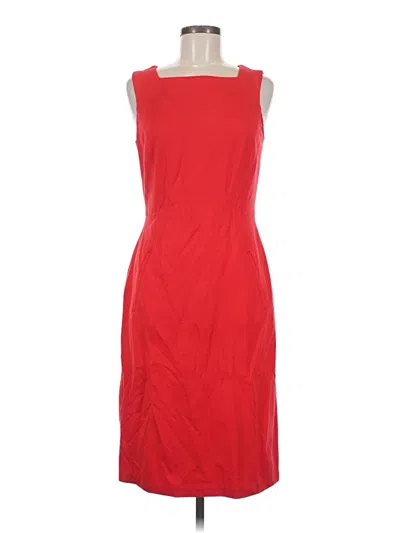 Pre-owned Lands' End Cocktail Dress In Red