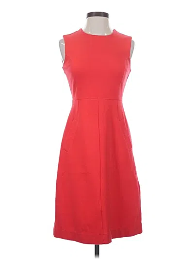 Pre-owned Lands' End Cocktail Dress In Red