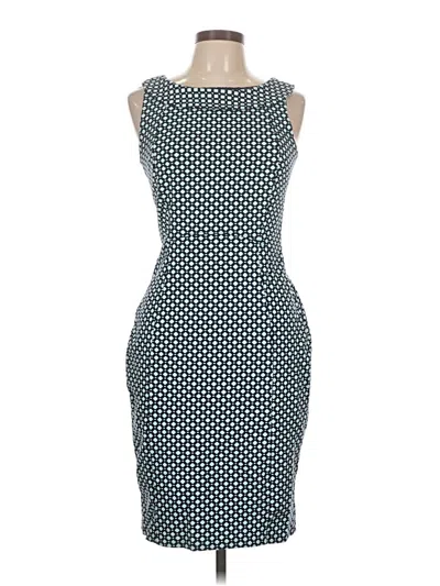 Pre-owned Lands' End Cocktail Dress In Teal