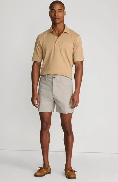 Lands' End Comfort Waist 6" No Iron Chino Shorts In Light Stone
