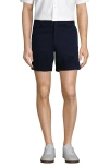 Lands' End Comfort Waist 6" No Iron Chino Shorts In Radiant Navy