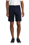 Lands' End Comfort Waist 9" No Iron Chino Shorts In Radiant Navy