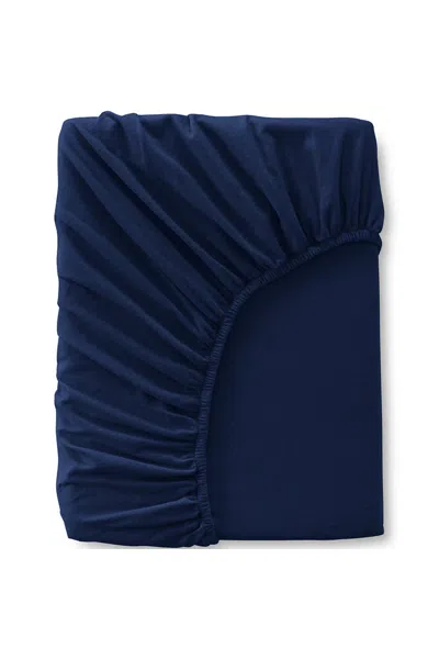 Lands' End Comfy Super Soft Cotton Flannel Fitted Bed Sheet - 5oz