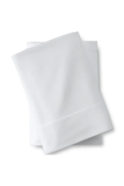 Lands' End Comfy Super Soft Cotton Flannel Pillowcases - 5oz In White