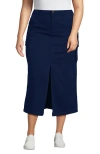Lands' End Cool Fade Cargo Maxi Skirt In Blue