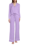 Lands' End Cooling 2 Piece Pajama Set In Lilac Petal