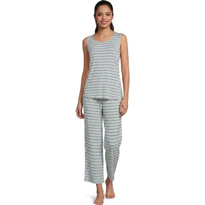 Lands' End Cooling 3 Piece Pajama Set In Multi