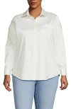 Lands' End Cooling Button Front Shirt In White