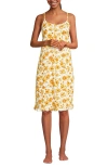Lands' End Plus Size Cooling Knee Length Slip Nightgown