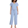 Lands' End Cooling Pajama Set In Blue