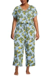 Lands' End Cooling Pajama Set In Blue