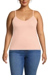 Lands' End Cooling V-neck Camisole In Pink